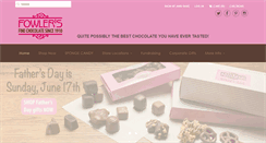 Desktop Screenshot of fowlerschocolates.com